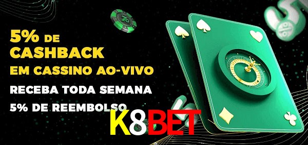 Promoções do cassino ao Vivo K8Bet